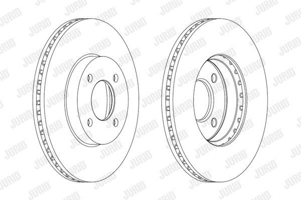 Jurid/Bendix 562693JC Front brake disc ventilated 562693JC