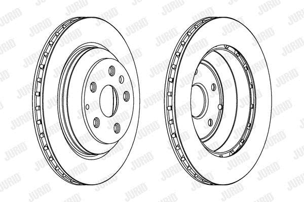 Jurid/Bendix 562513JC Rear ventilated brake disc 562513JC