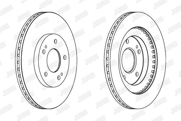 Jurid/Bendix 562875JC Front brake disc ventilated 562875JC