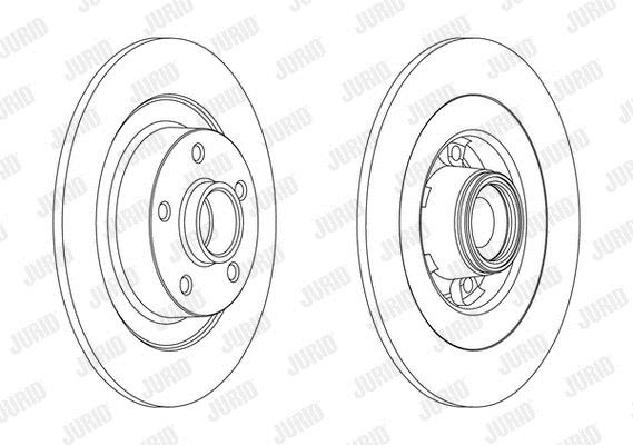 Jurid/Bendix 562608J-1 Brake disk 562608J1 562608J1 Jurid/Bendix Brake disk