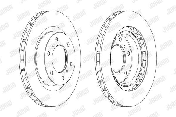 Jurid/Bendix 562913JC Front brake disc ventilated 562913JC