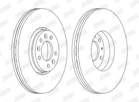 Jurid/Bendix 562622JC-1 Brake disk 562622JC1 562622JC1 Jurid/Bendix Brake disk