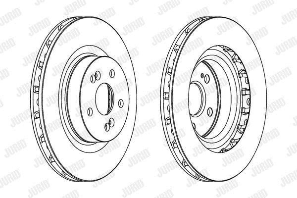 Jurid/Bendix 562919JC Front brake disc ventilated 562919JC