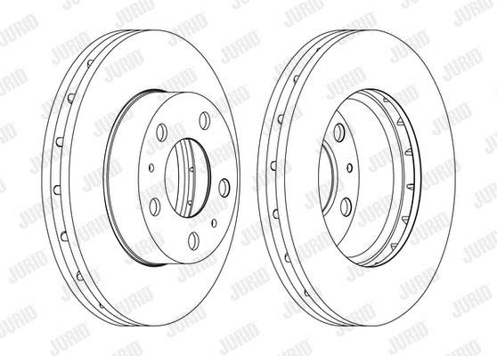 Jurid/Bendix 562630JC-1 Brake disk 562630JC1 562630JC1 Jurid/Bendix Brake disk