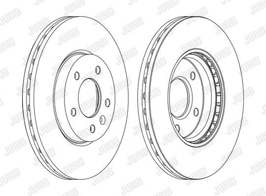 Jurid/Bendix 562631JC-1 Front brake disc ventilated 562631JC1