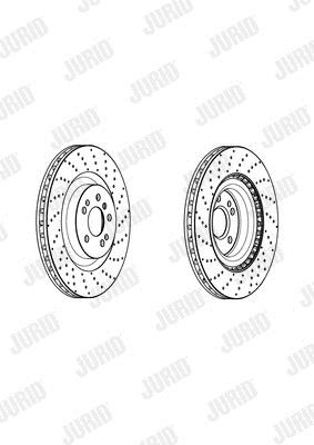Jurid/Bendix 562954JC1 Front brake disc ventilated 562954JC1