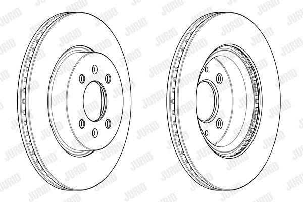 Jurid/Bendix 562944JC Front brake disc ventilated 562944JC