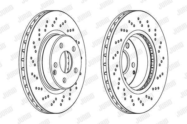 Jurid/Bendix 563100JC Front brake disc ventilated 563100JC
