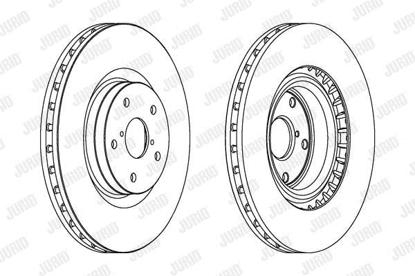 Jurid/Bendix 563104JC1 Front brake disc ventilated 563104JC1