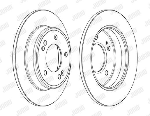 Brake disk Jurid/Bendix 563110JC