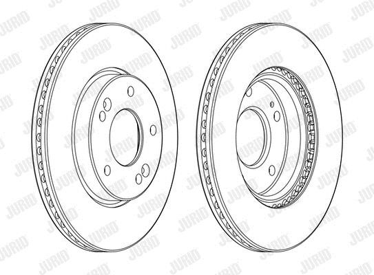 Jurid/Bendix 562986JC Front brake disc ventilated 562986JC