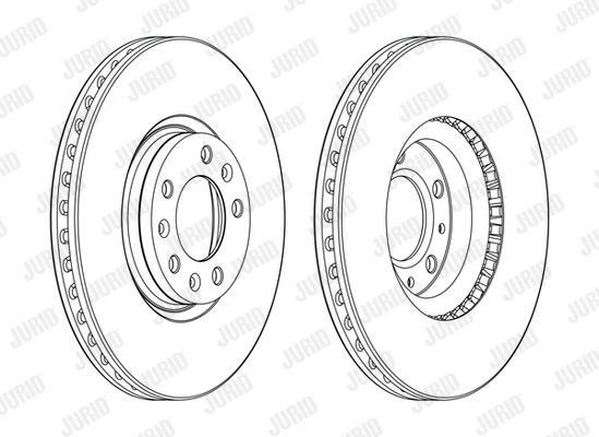 Jurid/Bendix 562994JC Front brake disc ventilated 562994JC