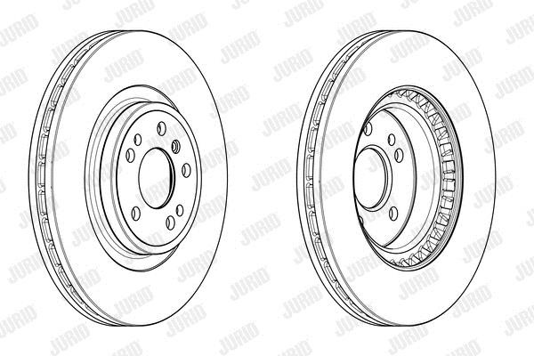 Jurid/Bendix 563002JC1 Front brake disc ventilated 563002JC1