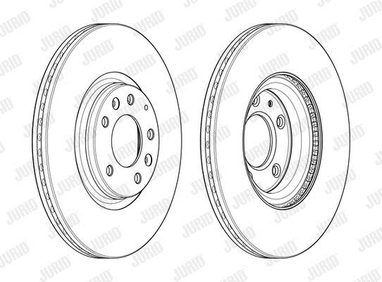 Jurid/Bendix 563144JC Front brake disc ventilated 563144JC