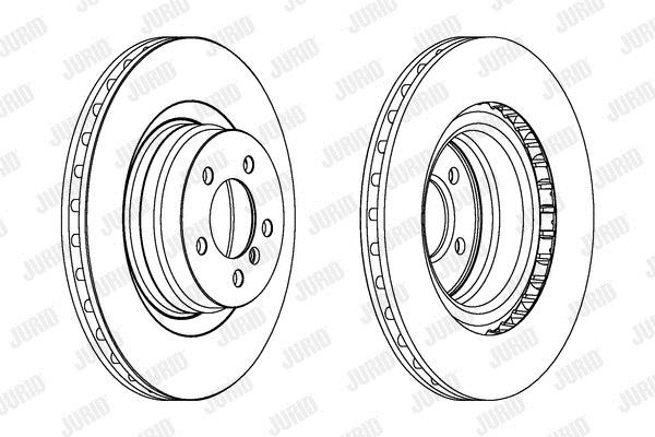 Jurid/Bendix 563022JC1 Front brake disc ventilated 563022JC1