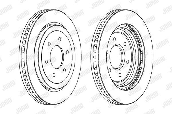 Jurid/Bendix 563024JC1 Front brake disc ventilated 563024JC1