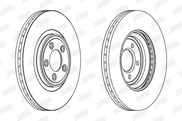 Jurid/Bendix 563029JC1 Front brake disc ventilated 563029JC1