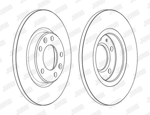 Jurid/Bendix 563166JC Brake disk 563166JC 563166JC Jurid/Bendix Brake disk