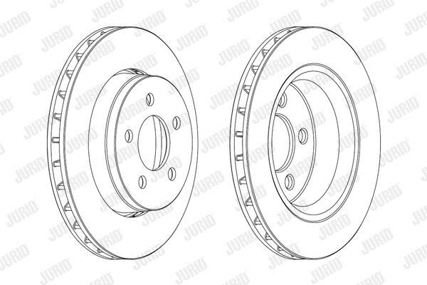 Jurid/Bendix 563041JC Front brake disc ventilated 563041JC