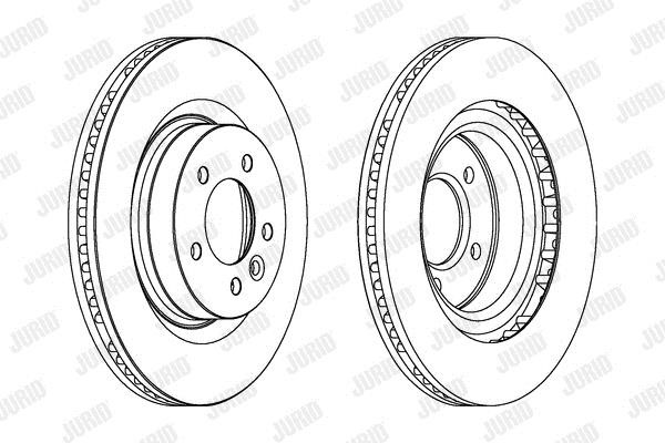 Jurid/Bendix 563046JC1 Front brake disc ventilated 563046JC1