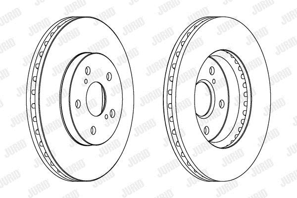 Jurid/Bendix 563047JC Front brake disc ventilated 563047JC