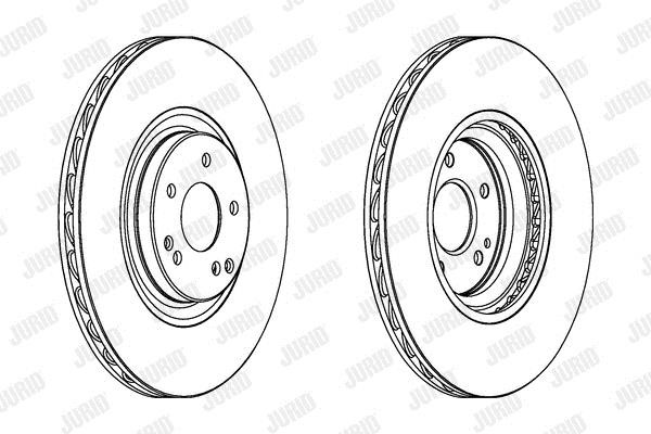 Jurid/Bendix 563059JC1 Front brake disc ventilated 563059JC1