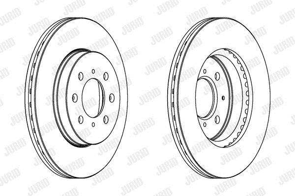 Jurid/Bendix 563065JC Front brake disc ventilated 563065JC