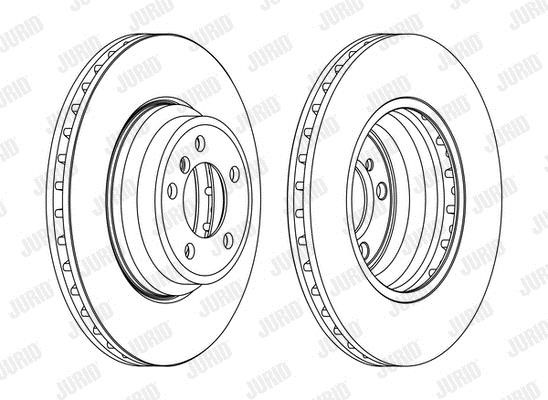 Jurid/Bendix 563078JC1 Front brake disc ventilated 563078JC1