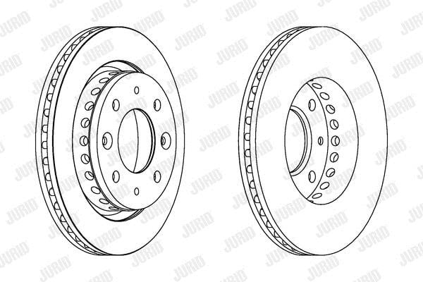 Jurid/Bendix 563087JC Front brake disc ventilated 563087JC
