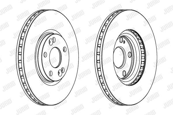 Jurid/Bendix 563097JC Front brake disc ventilated 563097JC