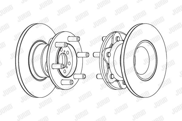 Jurid/Bendix 569271J Brake disk 569271J