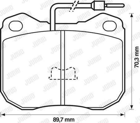 Jurid/Bendix 571228J Brake Pad Set, disc brake 571228J