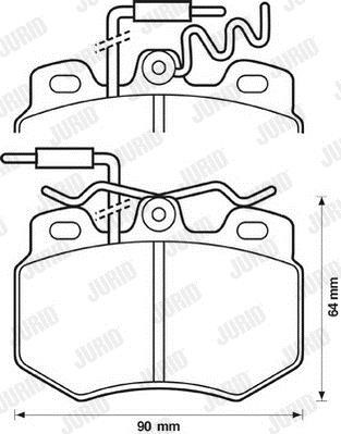 Jurid/Bendix 571319J Brake Pad Set, disc brake 571319J