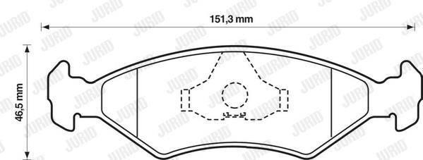Jurid/Bendix 571536D Brake Pad Set, disc brake 571536D