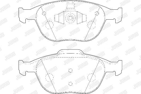 Jurid/Bendix 573085D Brake Pad Set, disc brake 573085D