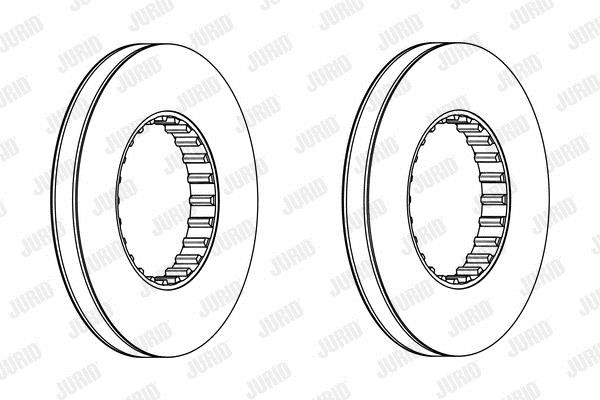 Jurid/Bendix 569213J Brake disc 569213J