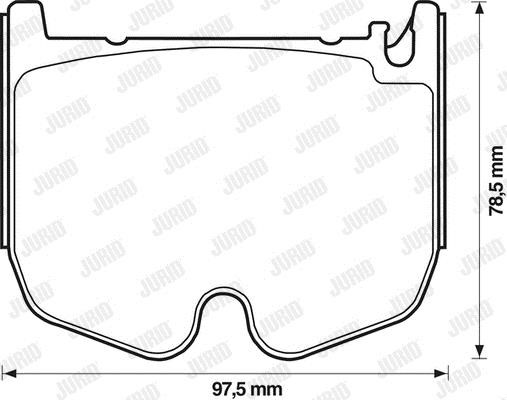 Jurid/Bendix 573180J Brake pad set 573180J 573180J Jurid/Bendix Brake pad set