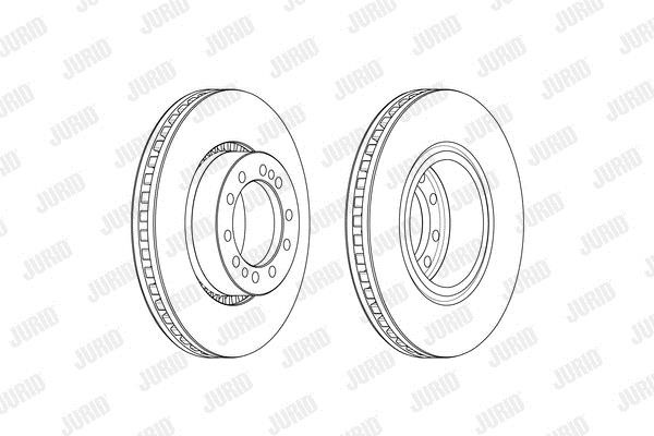 Jurid/Bendix 569256J Brake disk 569256J