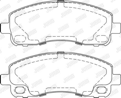 Jurid/Bendix 573661J Brake Pad Set, disc brake 573661J