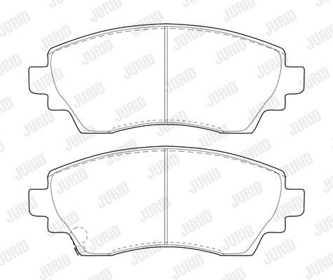 Jurid/Bendix 573720J Brake Pad Set, disc brake 573720J