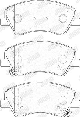 Jurid/Bendix 573815J Brake Pad Set, disc brake 573815J