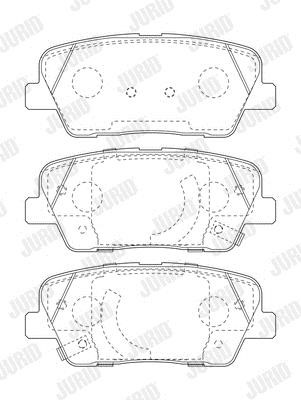 573823J Jurid/Bendix Brake pad set