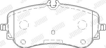 Jurid/Bendix 573832J Brake Pad Set, disc brake 573832J