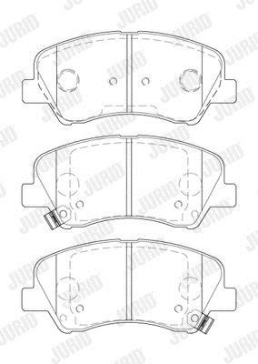 Jurid/Bendix 573866J Front disc brake pads, set 573866J