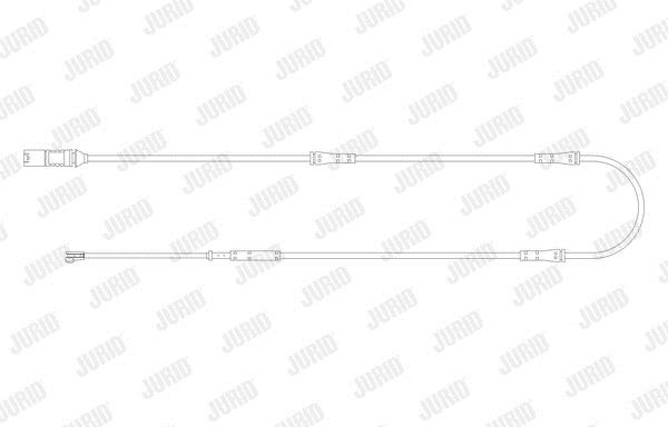 Jurid/Bendix 581488 Warning contact, brake pad wear 581488