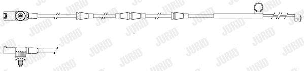 Jurid/Bendix 581413 Warning contact, brake pad wear 581413