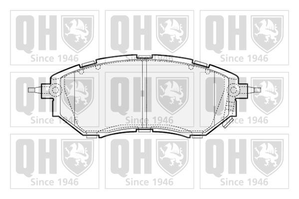 Quinton Hazell BP1543 Brake Pad Set, disc brake BP1543
