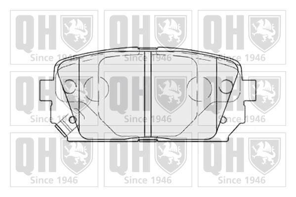 Quinton Hazell BP1593 Brake Pad Set, disc brake BP1593