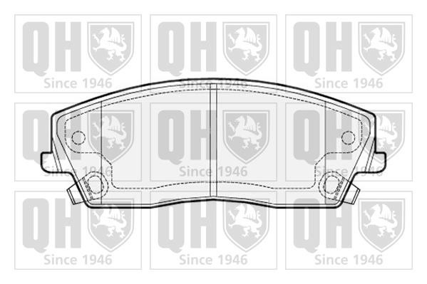 Quinton Hazell BP1535 Brake Pad Set, disc brake BP1535