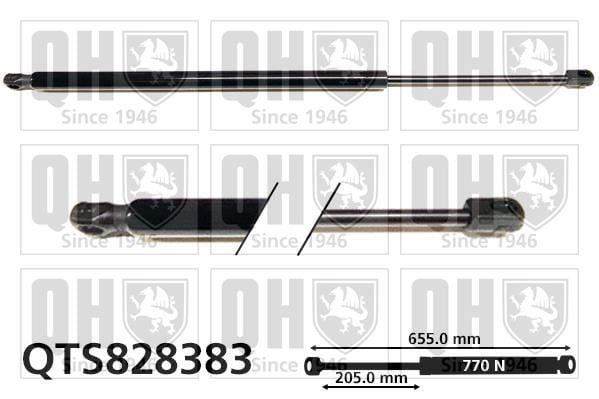 Quinton Hazell QTS828383 Gas Spring, boot-/cargo area QTS828383